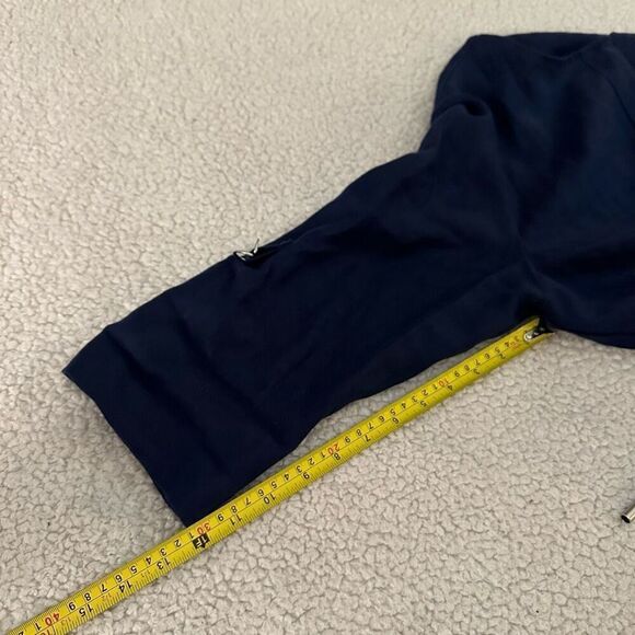 Chicos Women’s Snap Up 100% Linen Roll Tab Top Size 2P ( 12/14 Petite) - Picture 12 of 13